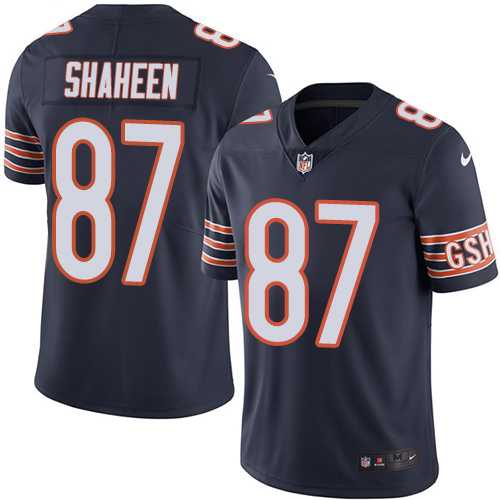 Nike Chicago Bears #87 Adam Shaheen Navy Blue Team Color NFL Vapor Untouchable Limited Jersey,We sell and wholesale Nike Chicago Bears #87 Adam Shaheen Navy Blue Team Color NFL Vapor Untouchable Limited Jersey on line form chian!